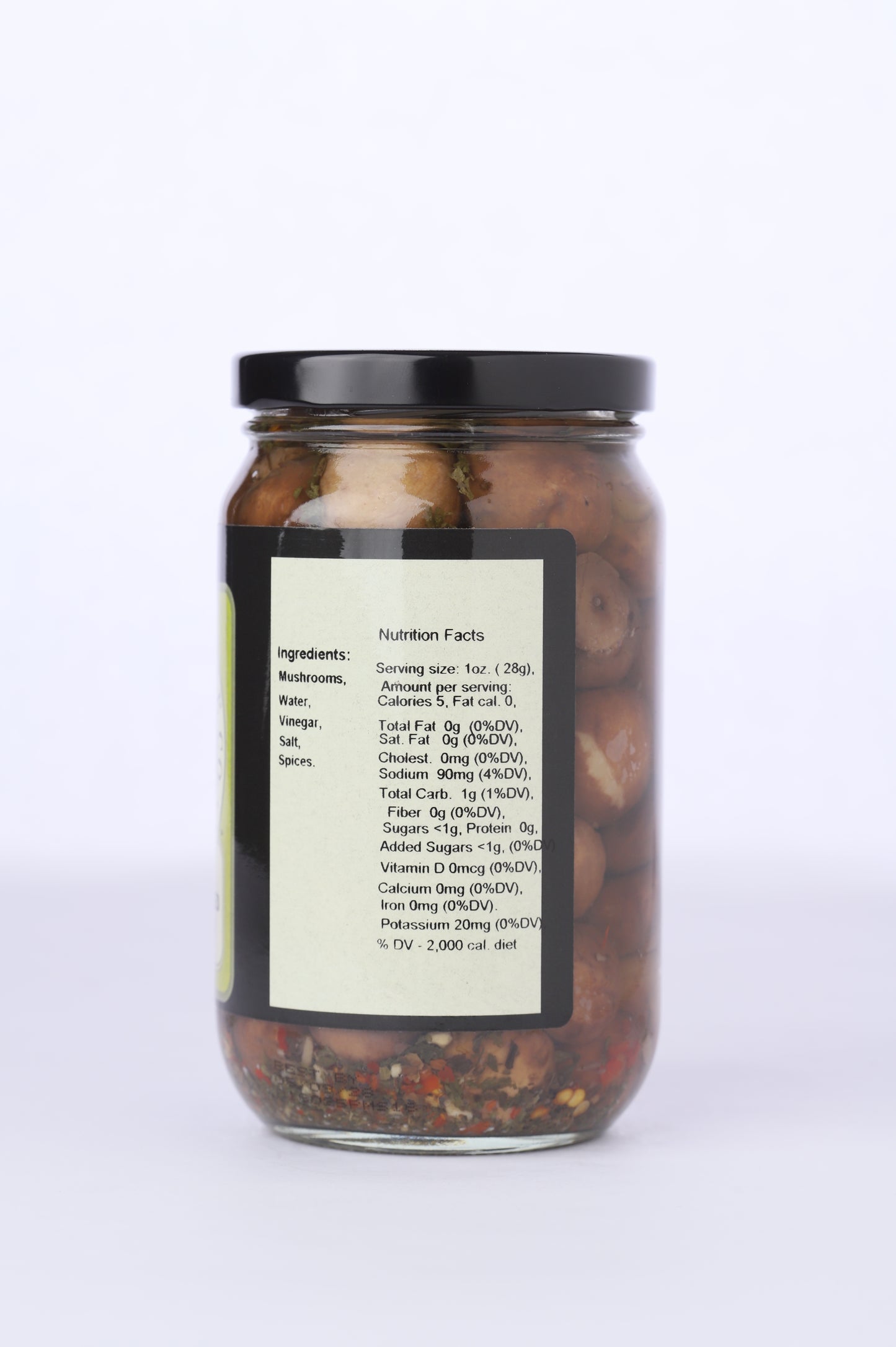 Garlic Spiced Pickled Mushrooms