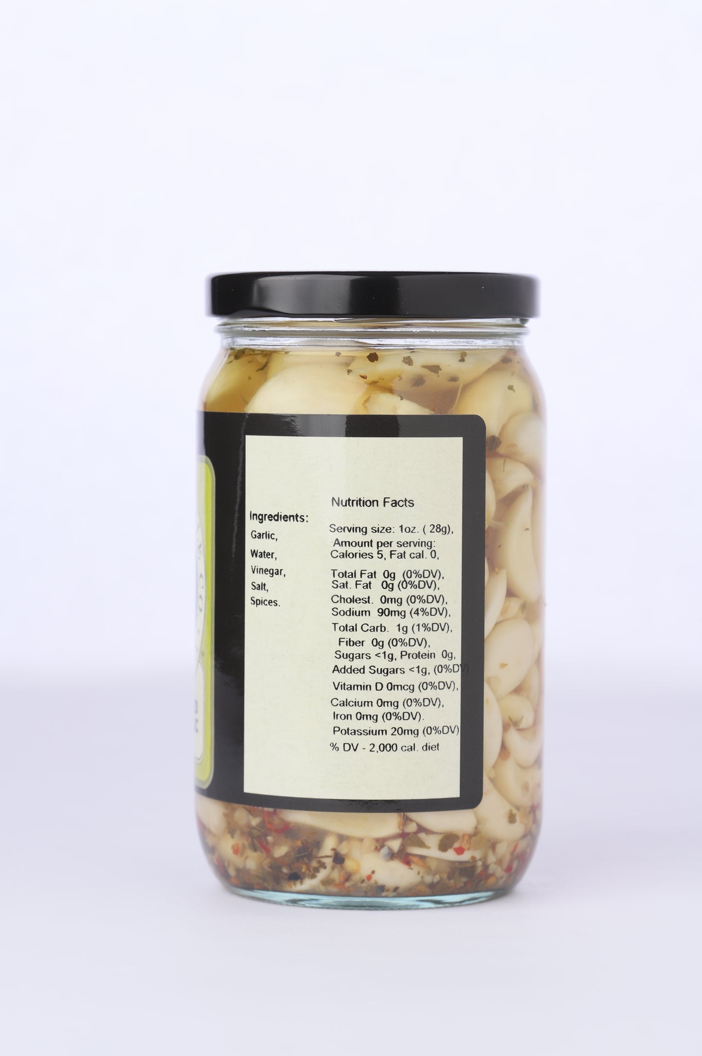 Italian Spiced Pickled Garlic