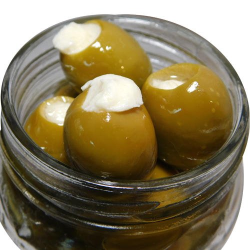 Herb & Garlic Cheese Stuffed Olives
