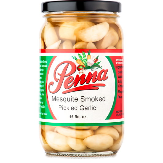 Mesquite Smoked Pickled Garlic