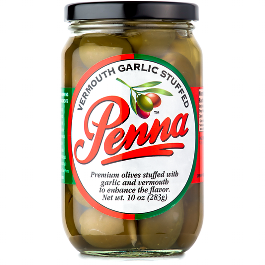 Vermouth Garlic Stuffed Olives (Case of 12)