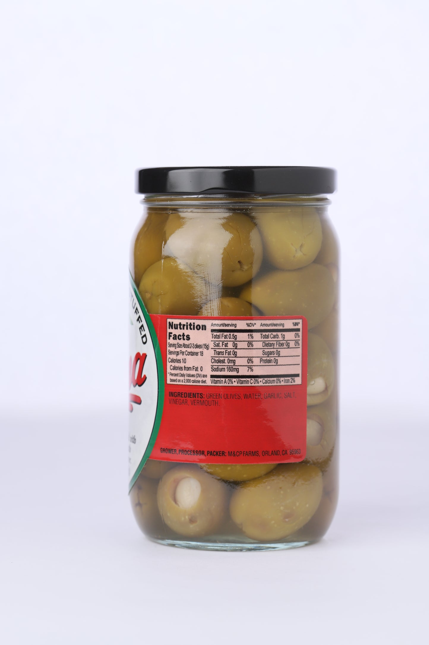 Vermouth Garlic Stuffed Olives