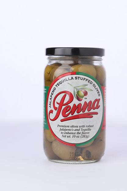 Jalapeño Tequila Stuffed Olives