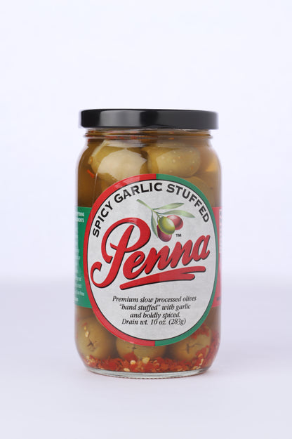 Spicy Garlic Stuffed Olives
