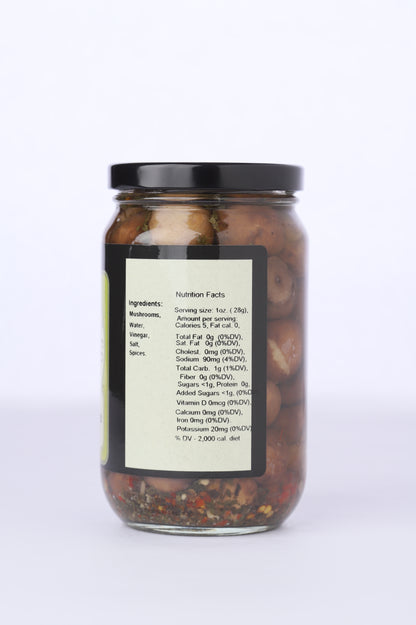 Garlic Spiced Pickled Mushrooms