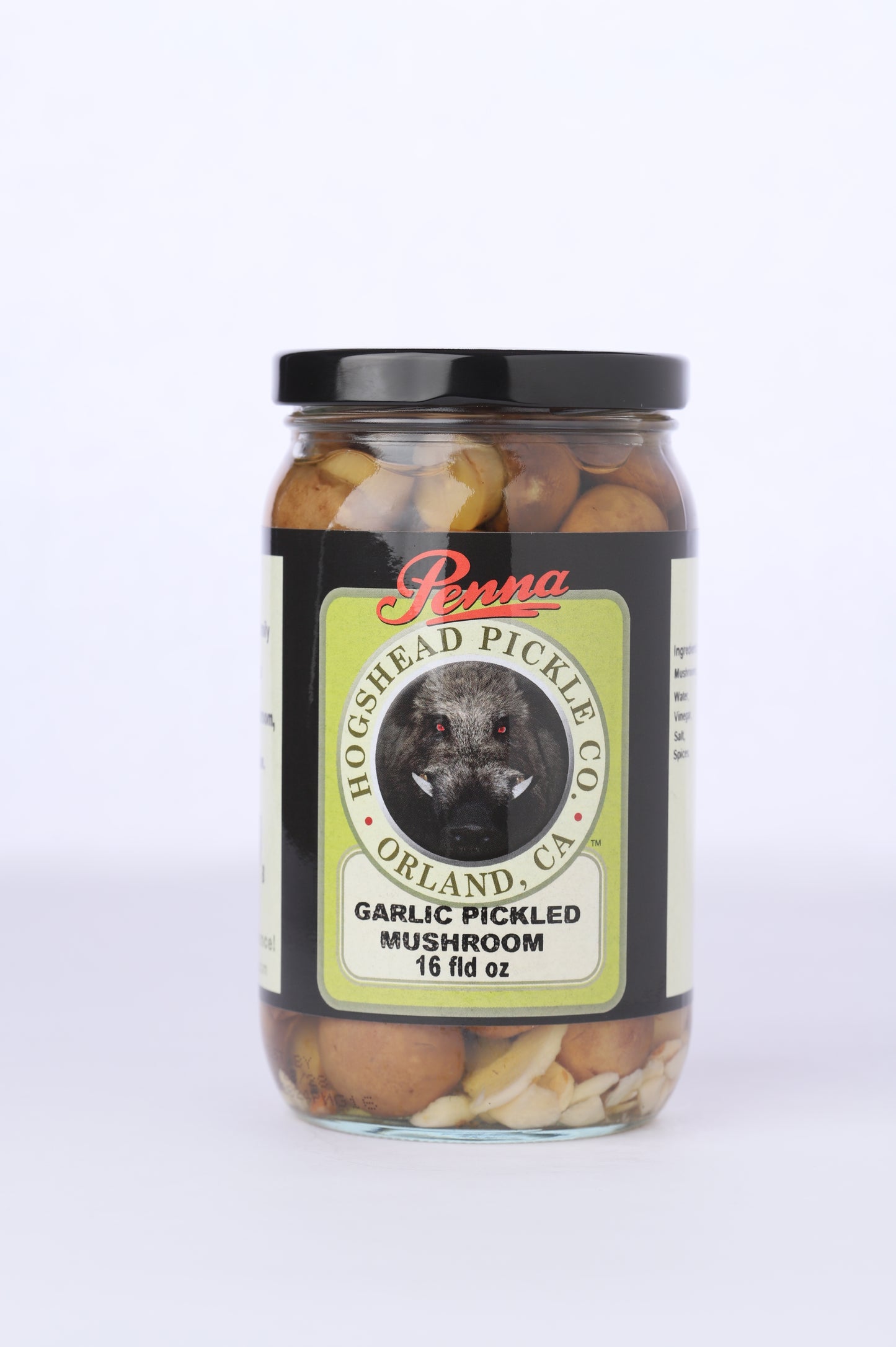 Garlic Spiced Pickled Mushrooms