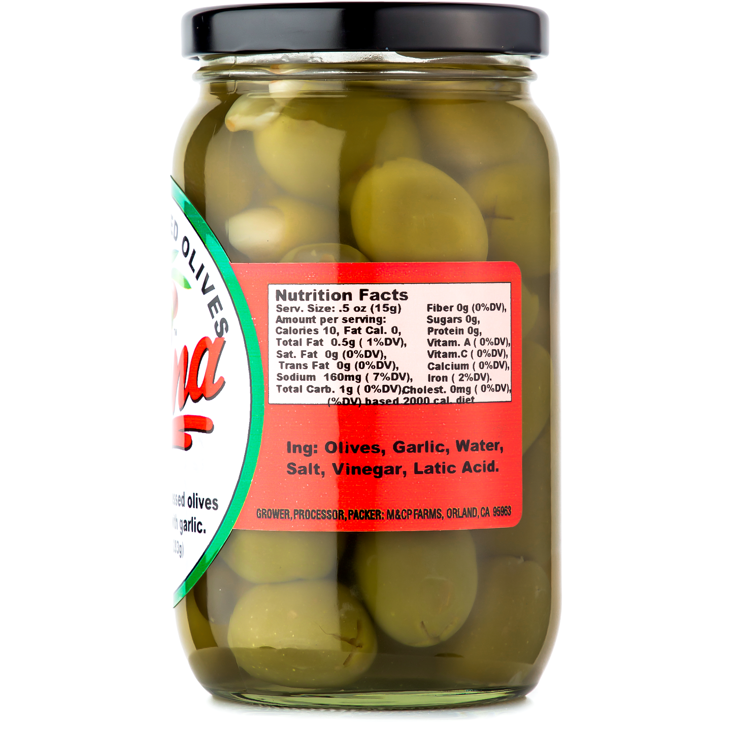 Garlic Stuffed Olives (Case of 12)