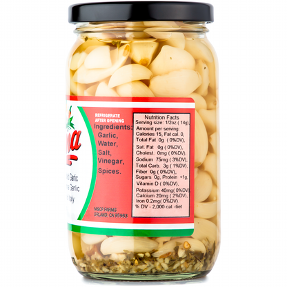 Italian Spiced Pickled Garlic (Case of 12)