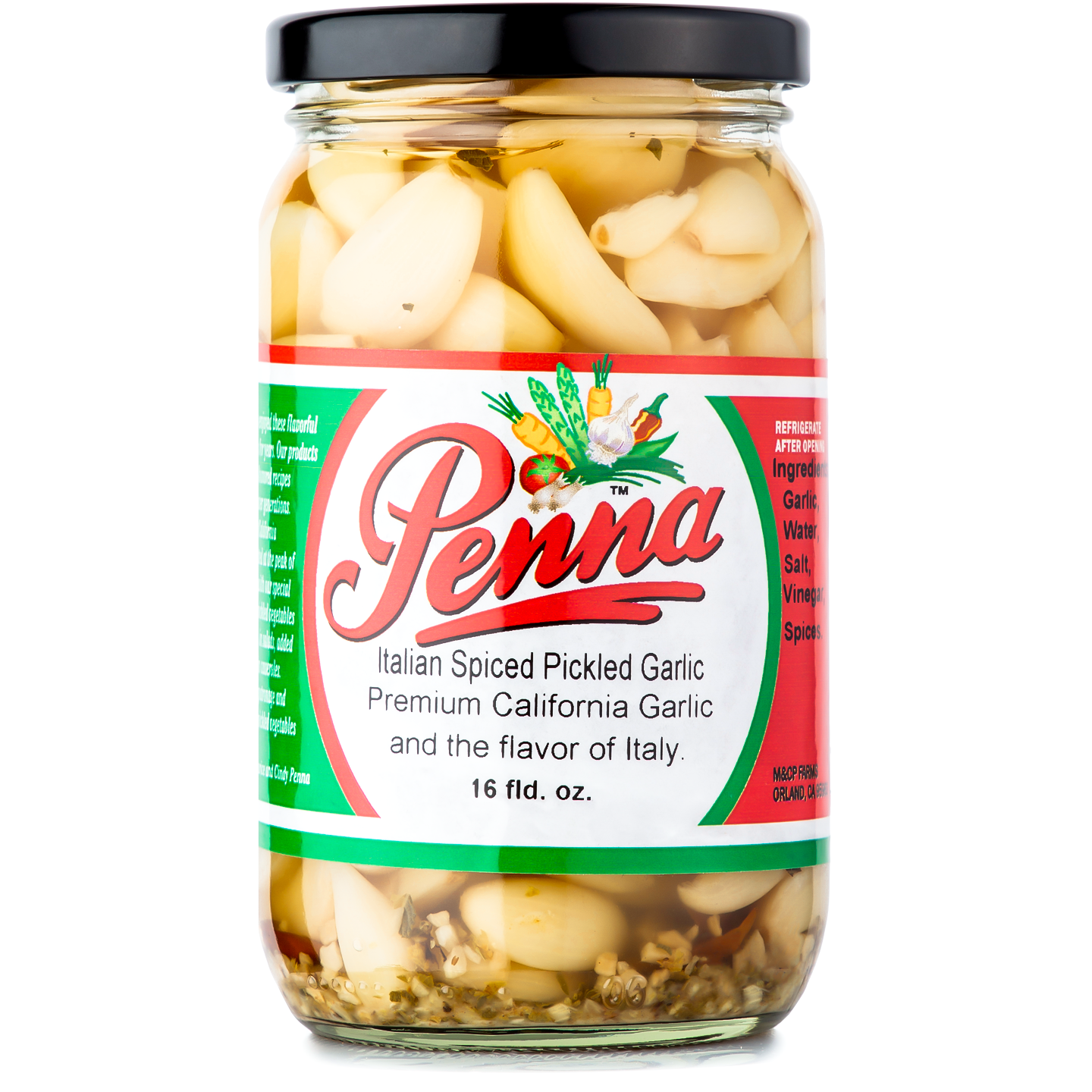 Italian Spiced Pickled Garlic (Case of 12)