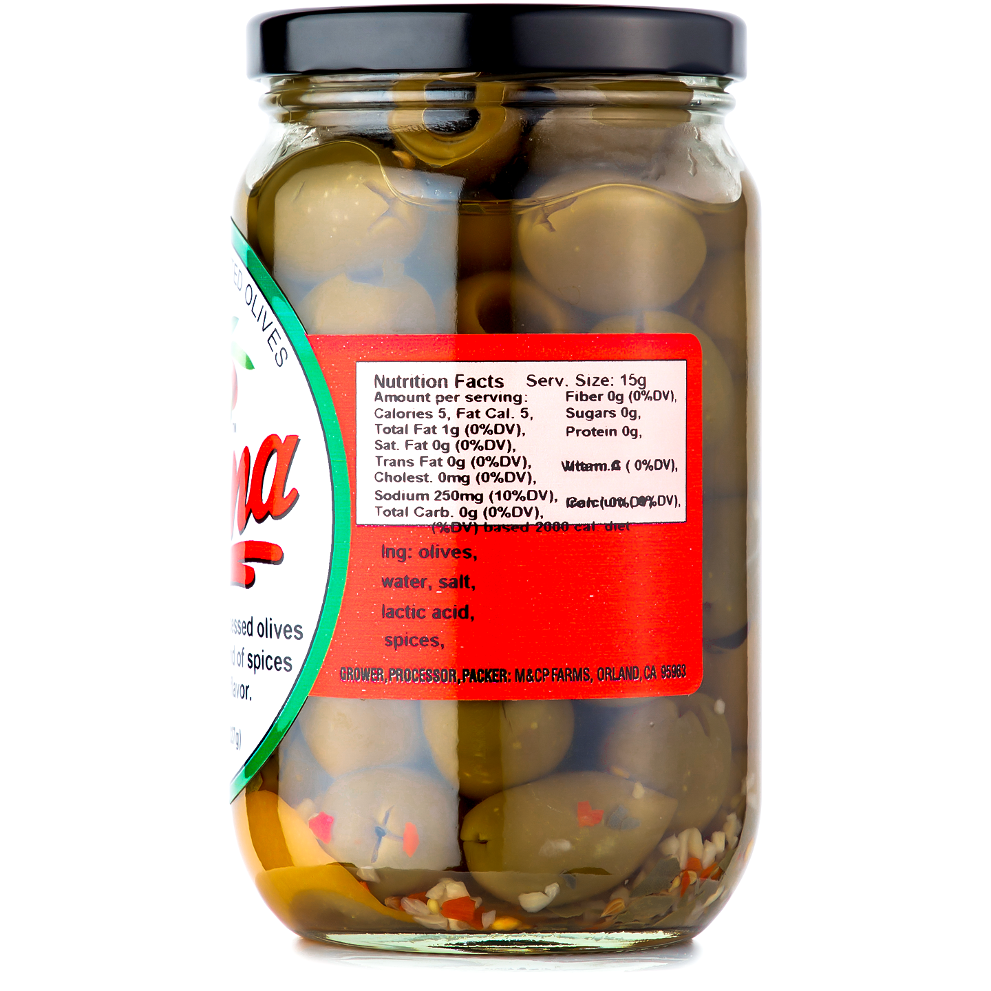Sicilian Spiced Pitted Olives (Case of 12)