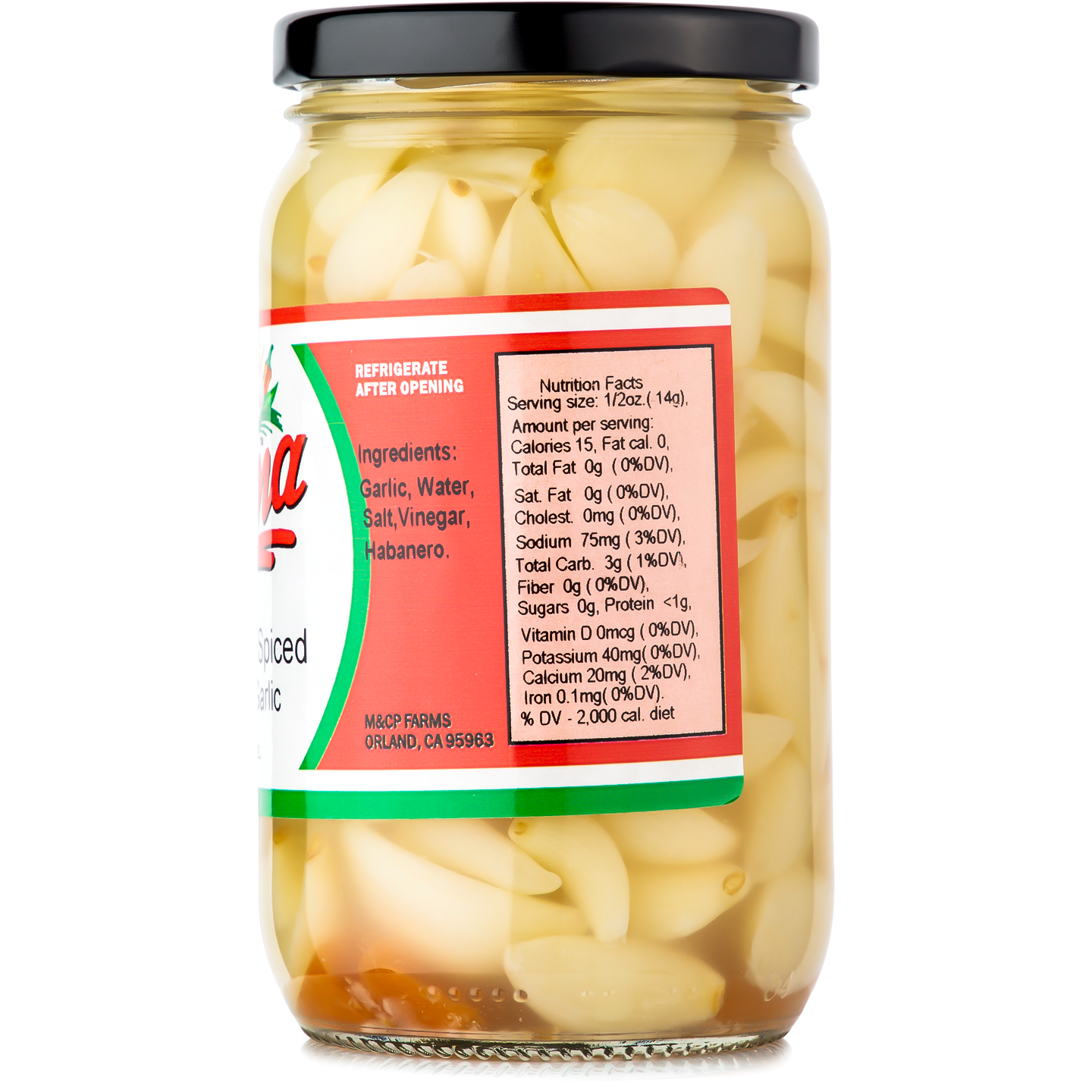Habanero Spiced Pickled Garlic (Case of 12)