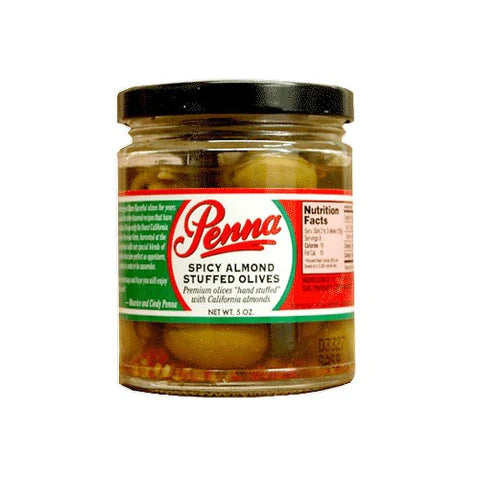 Spicy Almond Stuffed Olives 16oz   (Case of 12)