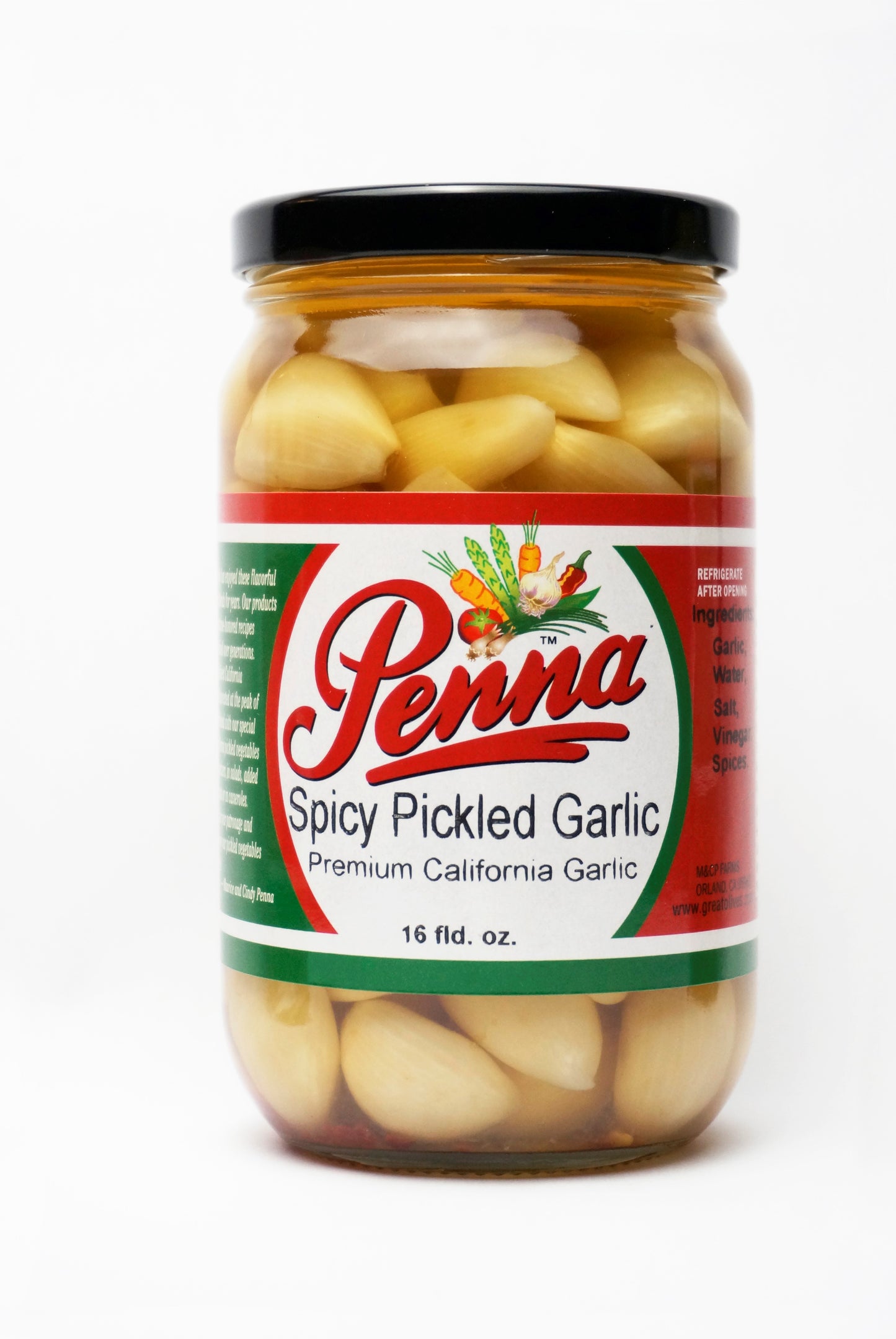 Spicy Pickled Garlic 16 oz. (Case of 12)