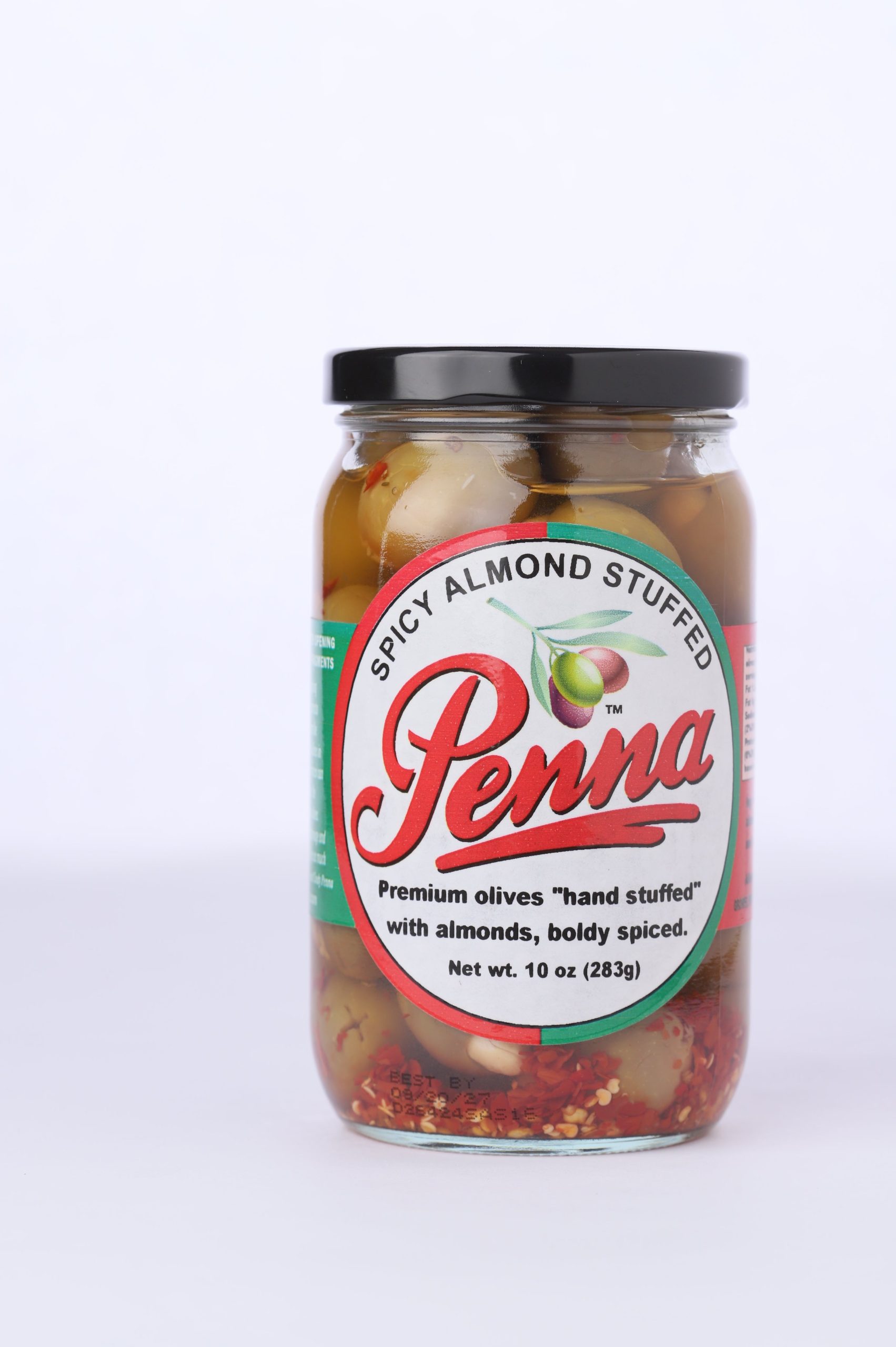 Spicy Almond Stuffed Olives