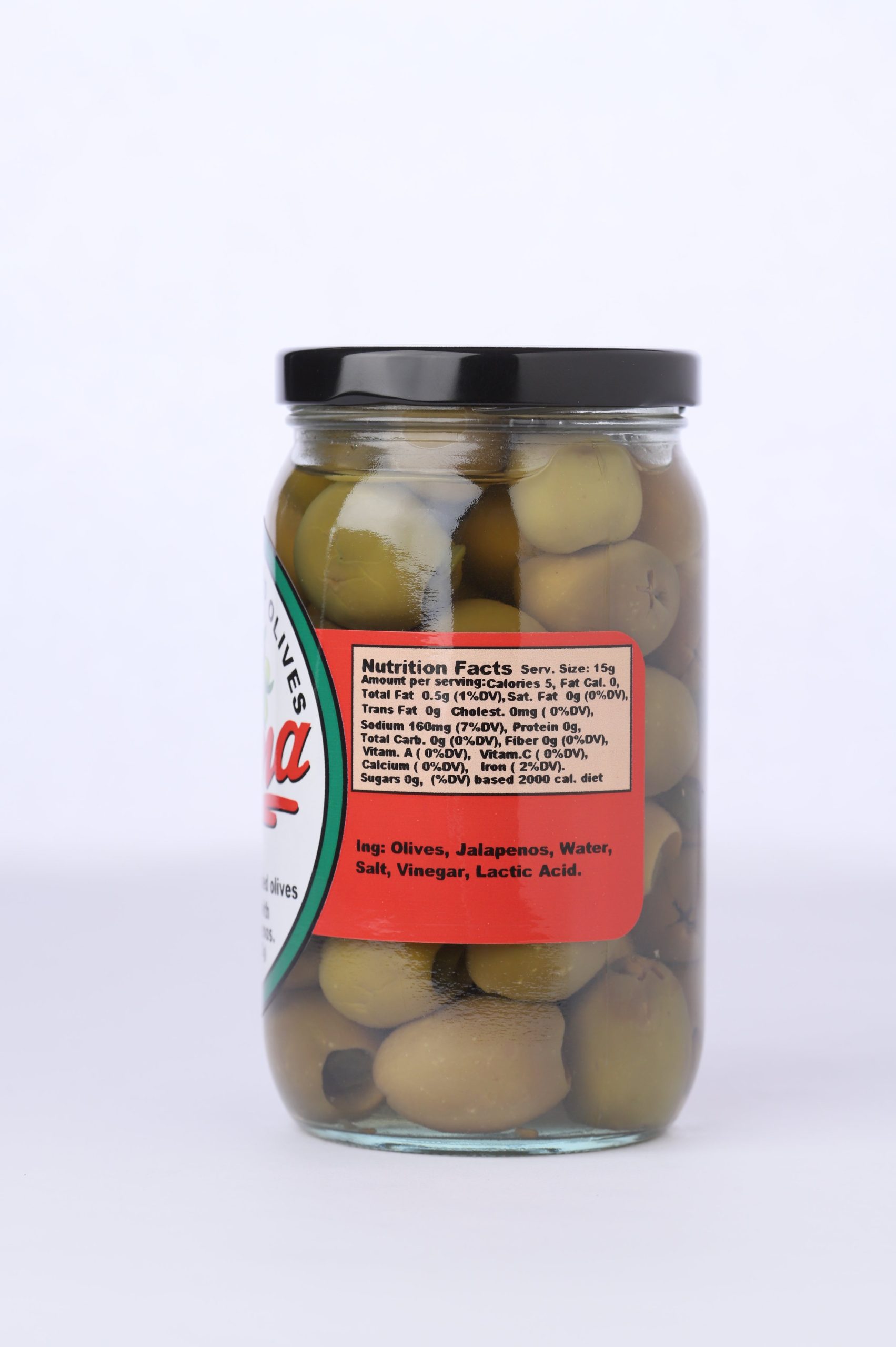 Jalapeño Stuffed Olives (Case of 12) - Image 2