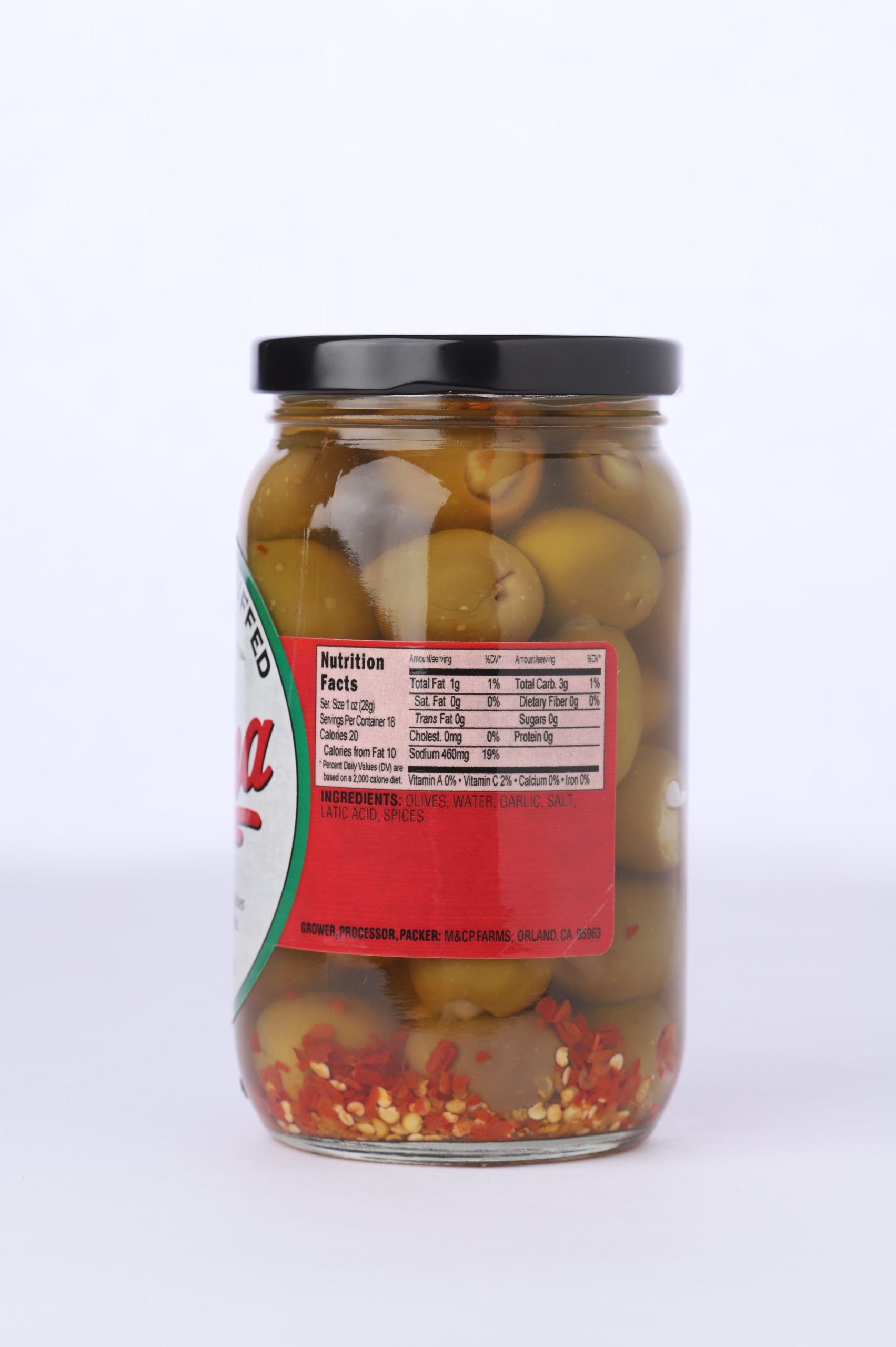 Spicy Garlic Stuffed Olives (Case of 12) - Image 2